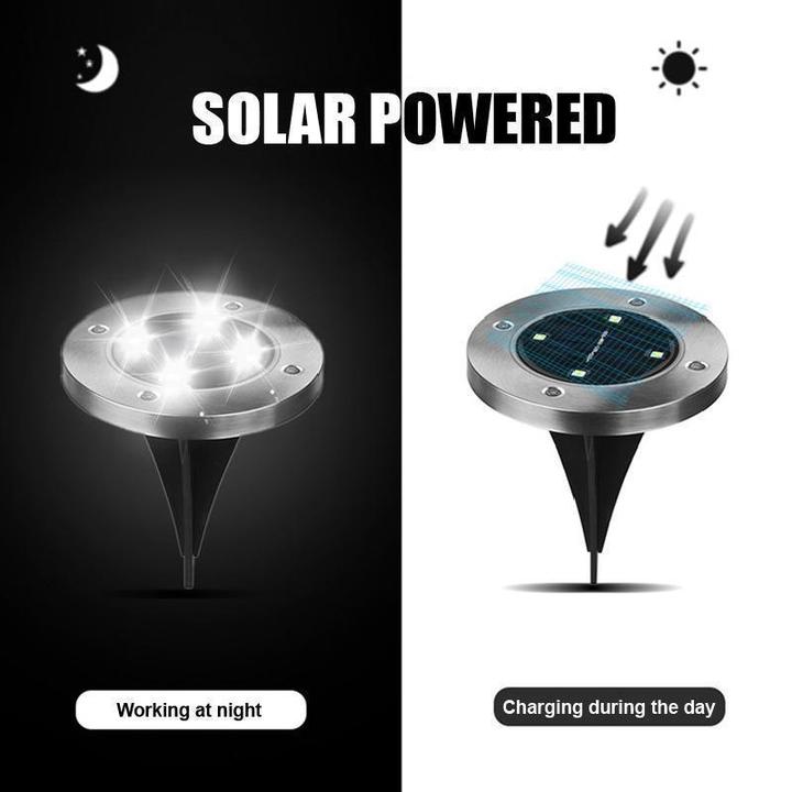 Solar Powered Floor Path LED Light