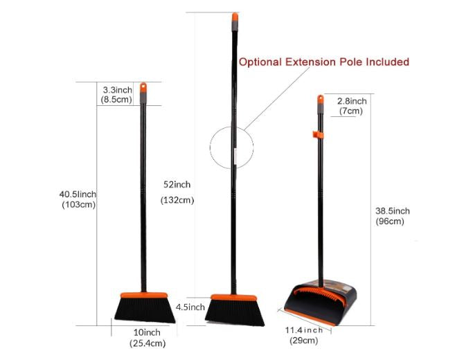 Dustpan and Broom/Dustpan Cleans Broom Combo