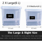 Cereal Container Airtight Food Storage Containers Set