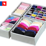 Simple Houseware Closet Underwear Organizer Drawer Divider 4 Set