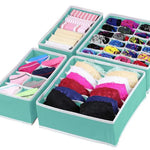 Simple Houseware Closet Underwear Organizer Drawer Divider 4 Set