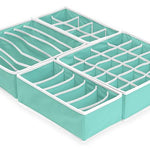 Simple Houseware Closet Underwear Organizer Drawer Divider 4 Set