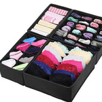 Simple Houseware Closet Underwear Organizer Drawer Divider 4 Set