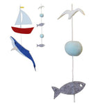 Sorrel + Fern Baby Crib Mobile Whale and Sailboat Ocean -Baby Shower Gift Nursery Decoration