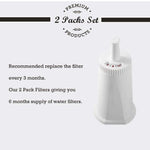 2 Pack Replacement Water Filter Compatible