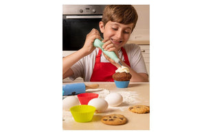 Kids real baking set with recipes 44-Piece/Child Apron/Cupcake cups