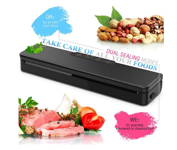 Vacuum Sealer Machine with Starter Kit Automatic Air Sealing Food  Preservation